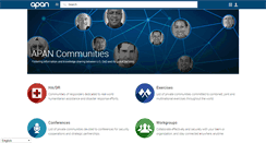 Desktop Screenshot of community.apan.org