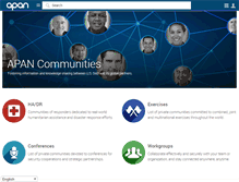 Tablet Screenshot of community.apan.org