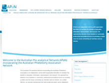 Tablet Screenshot of apan.com.au